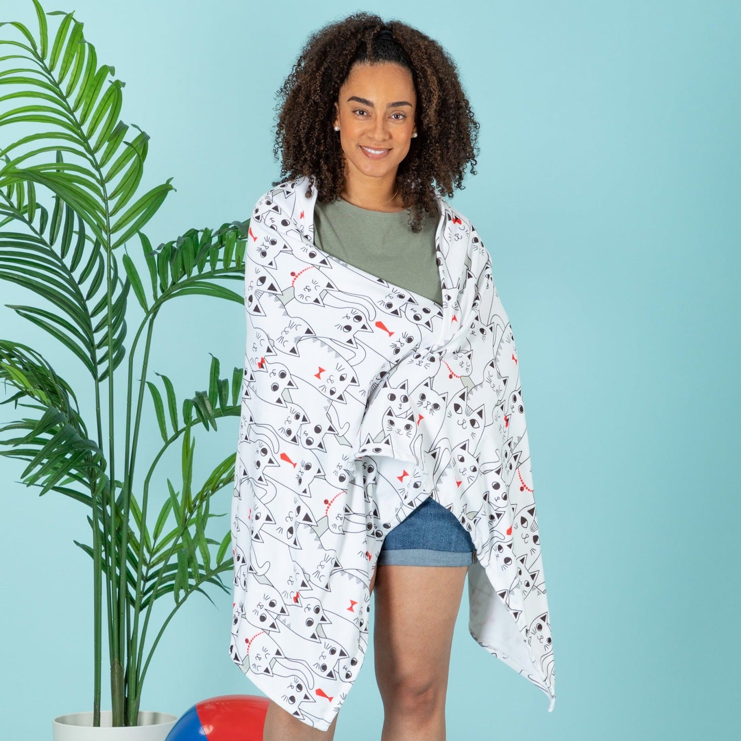 Paw Print Oversized Beach Towel
