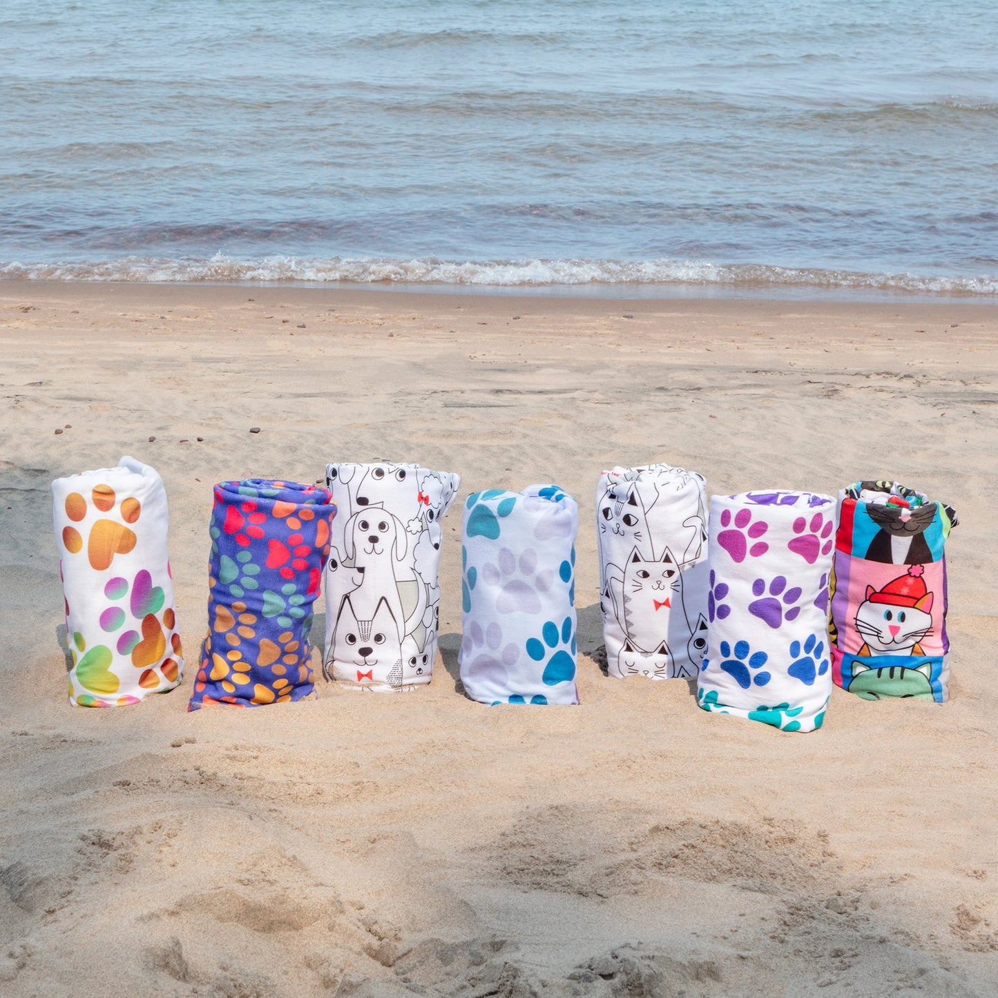 Paw Print Oversized Beach Towel