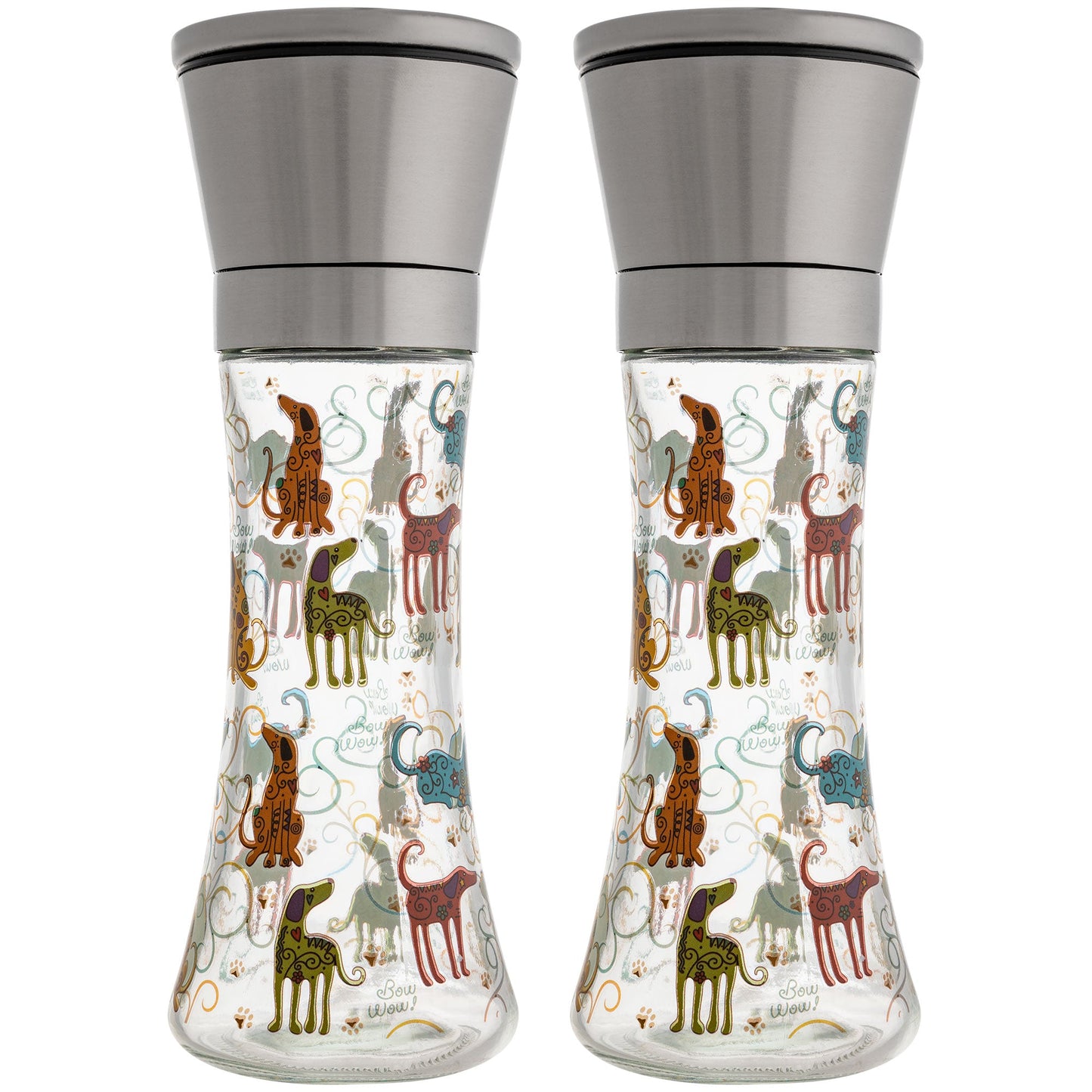 Stainless Steel Salt & Pepper Grinder Set