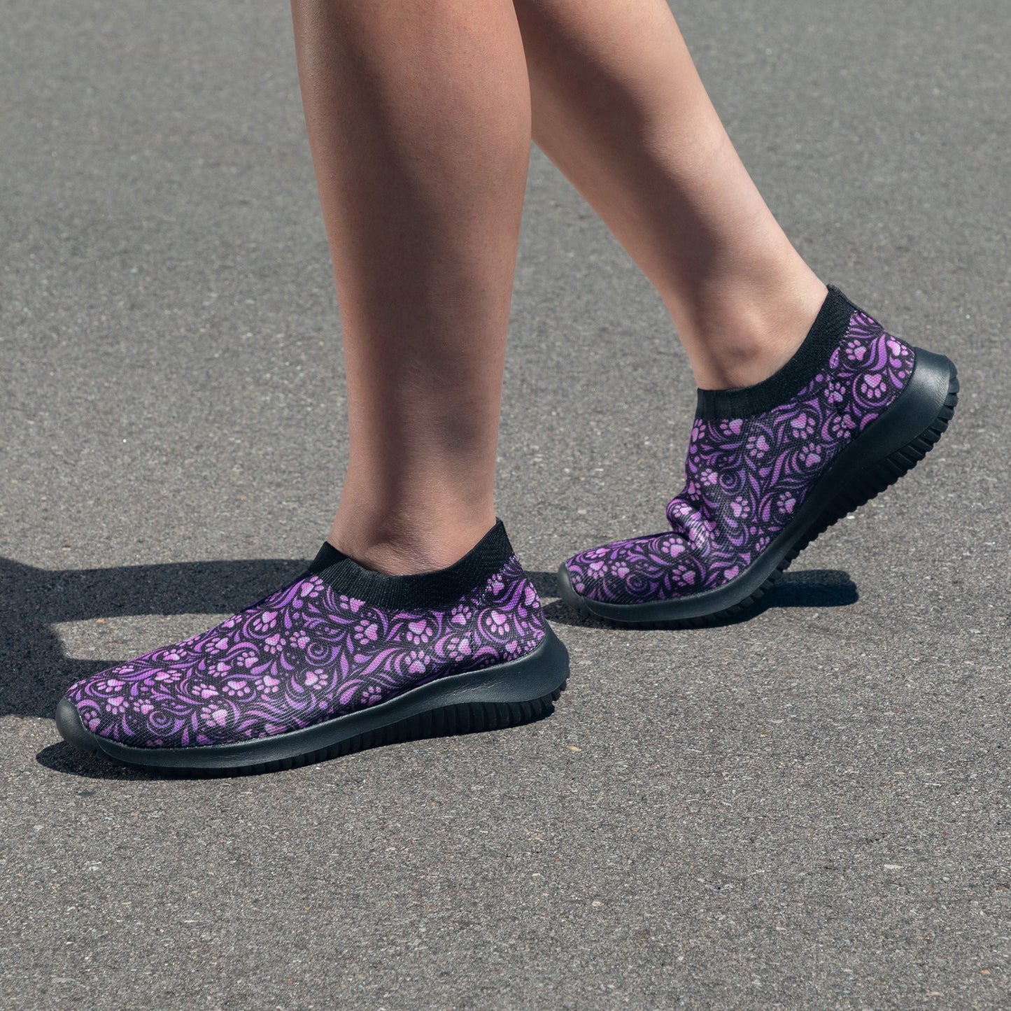 Purple Paw Flex Walking Shoes