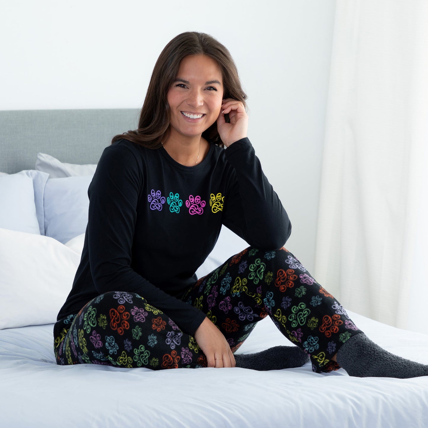 Rainbow Paws Pajama Set