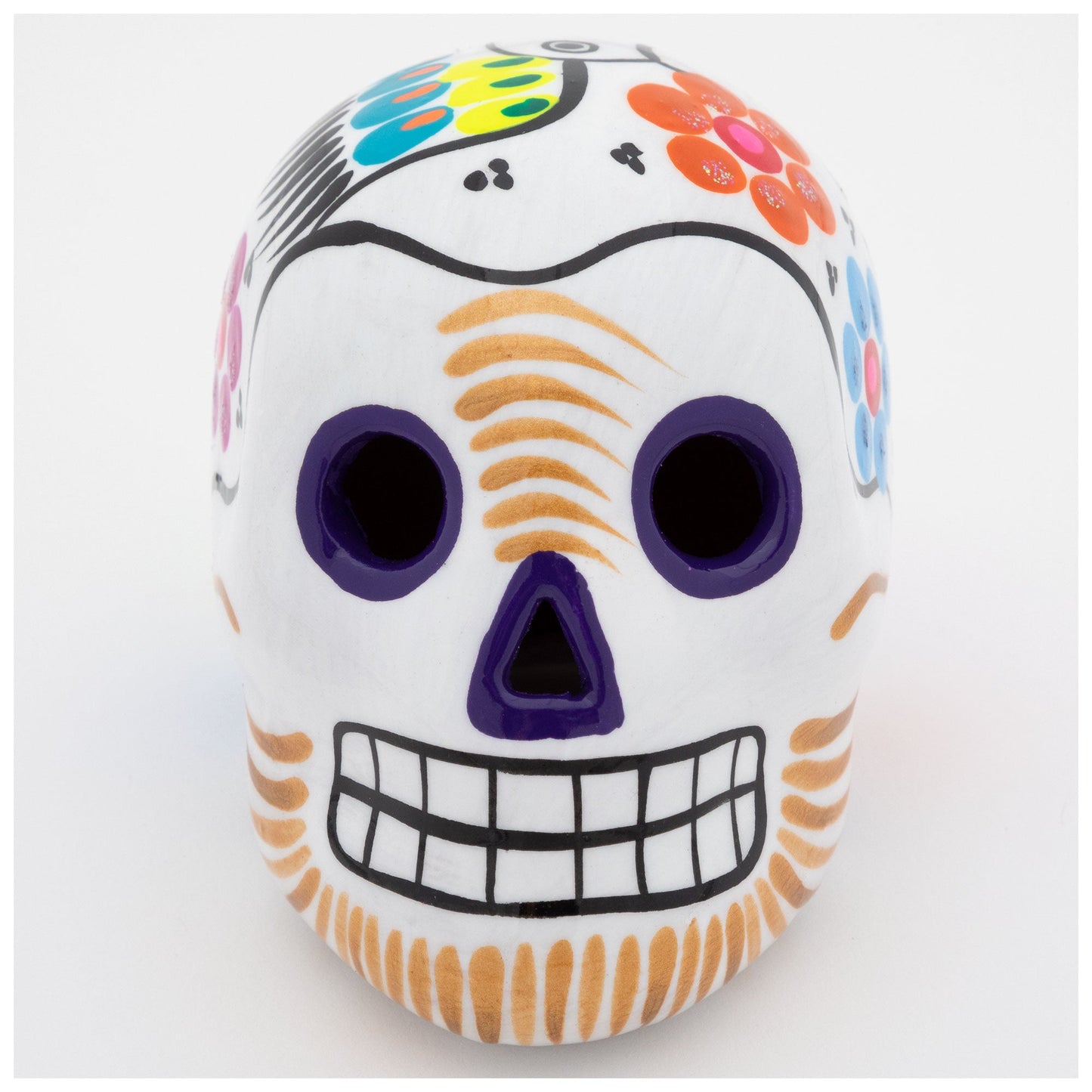Hand Painted Ceramic Skull