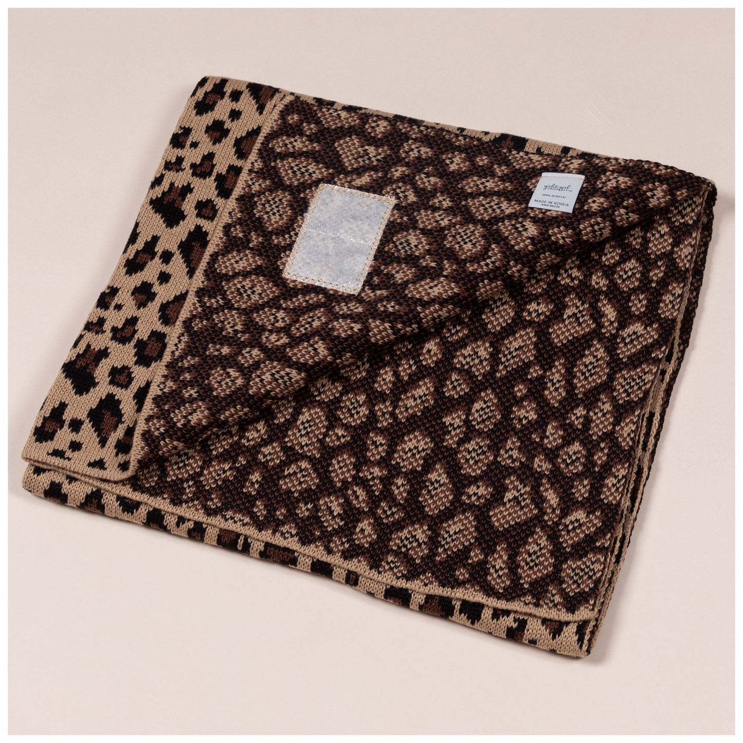 C&C™ Home Leopard Knit Baby Blanket