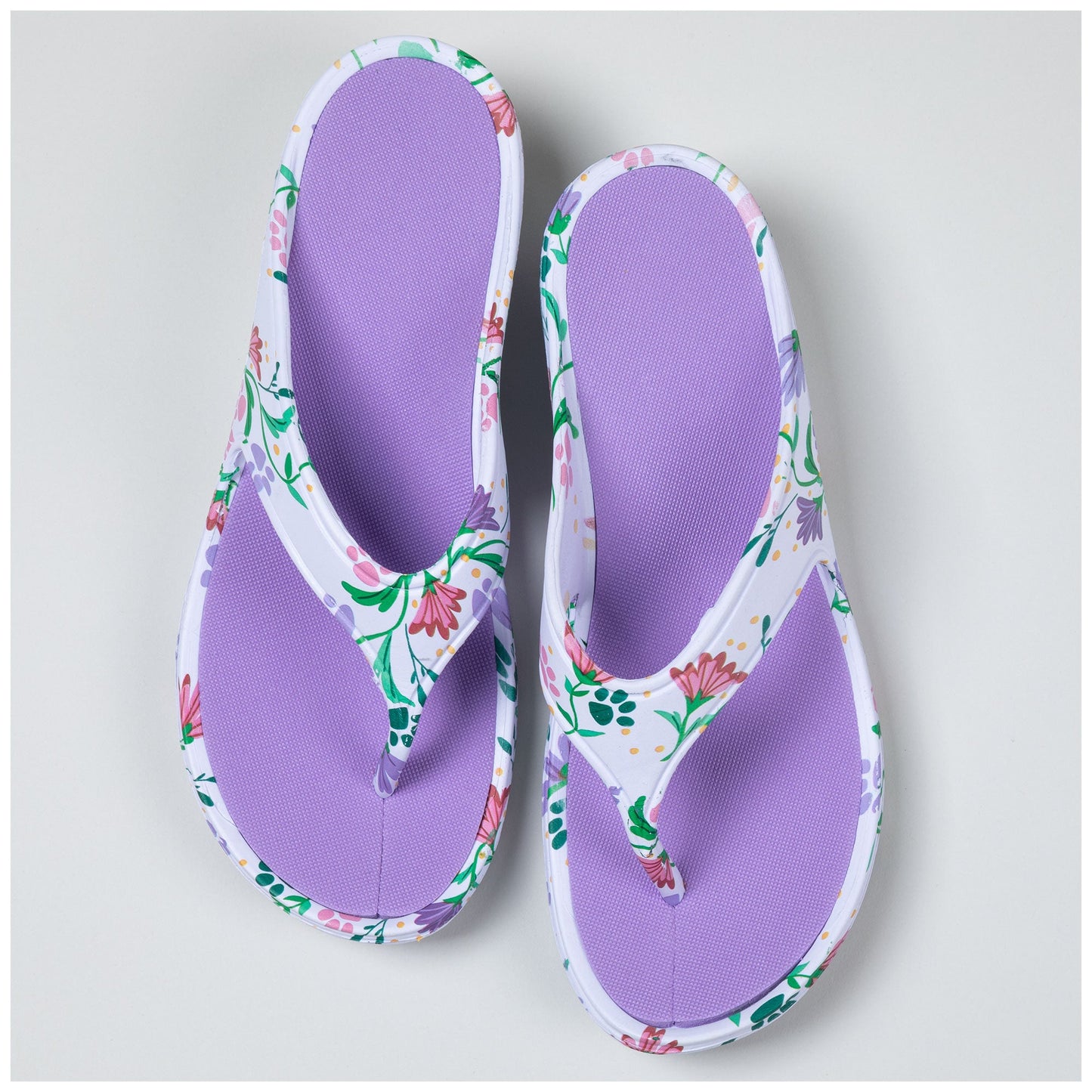 Paw Print Wedge Flip Flops