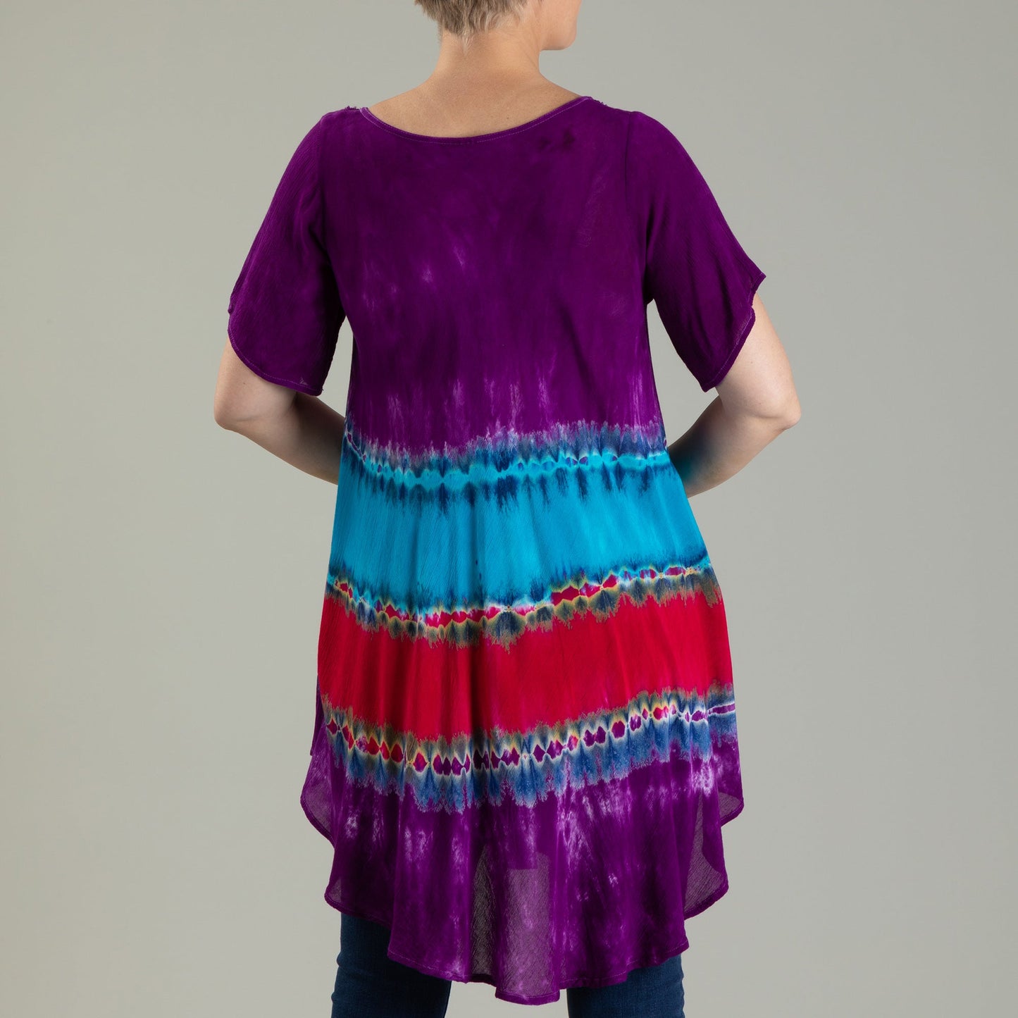 Layers of a Gem Hand Crafted Short Sleeve Tunic