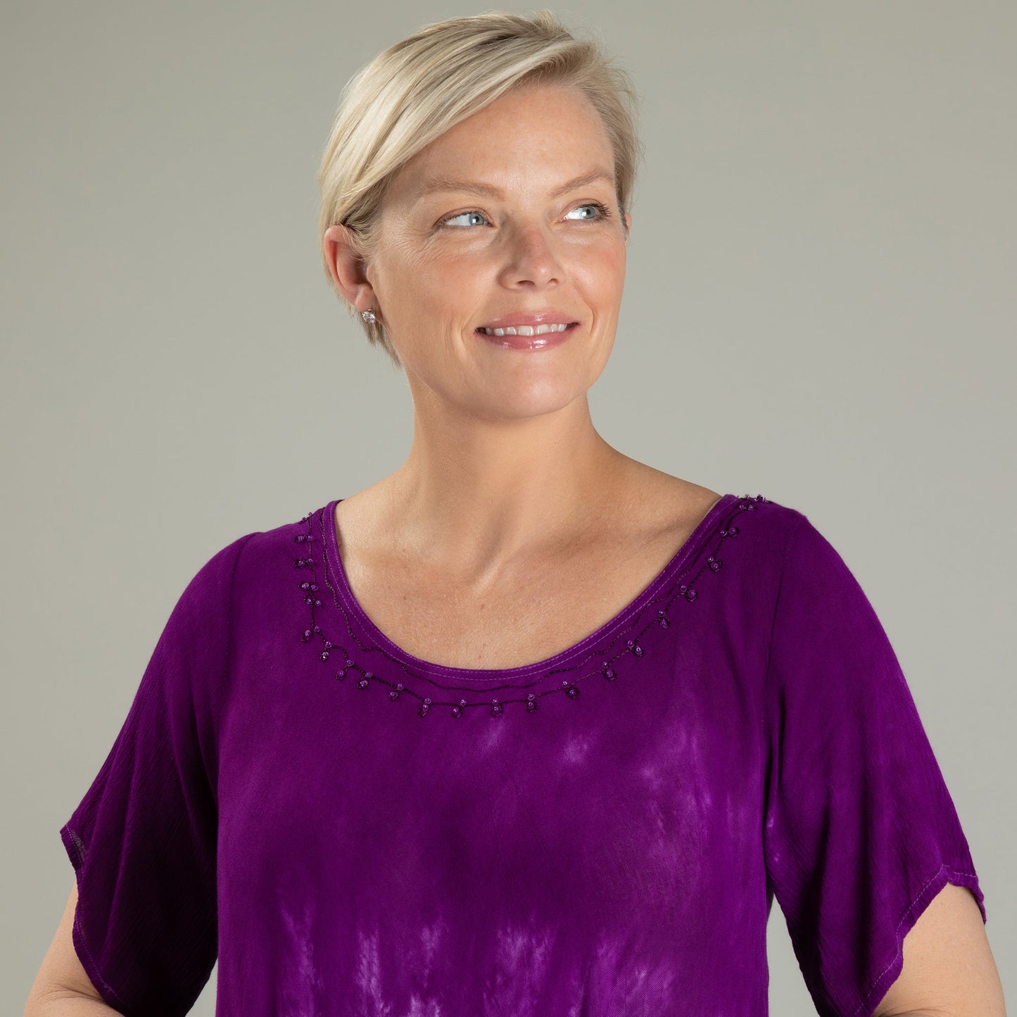 Layers of a Gem Hand Crafted Short Sleeve Tunic