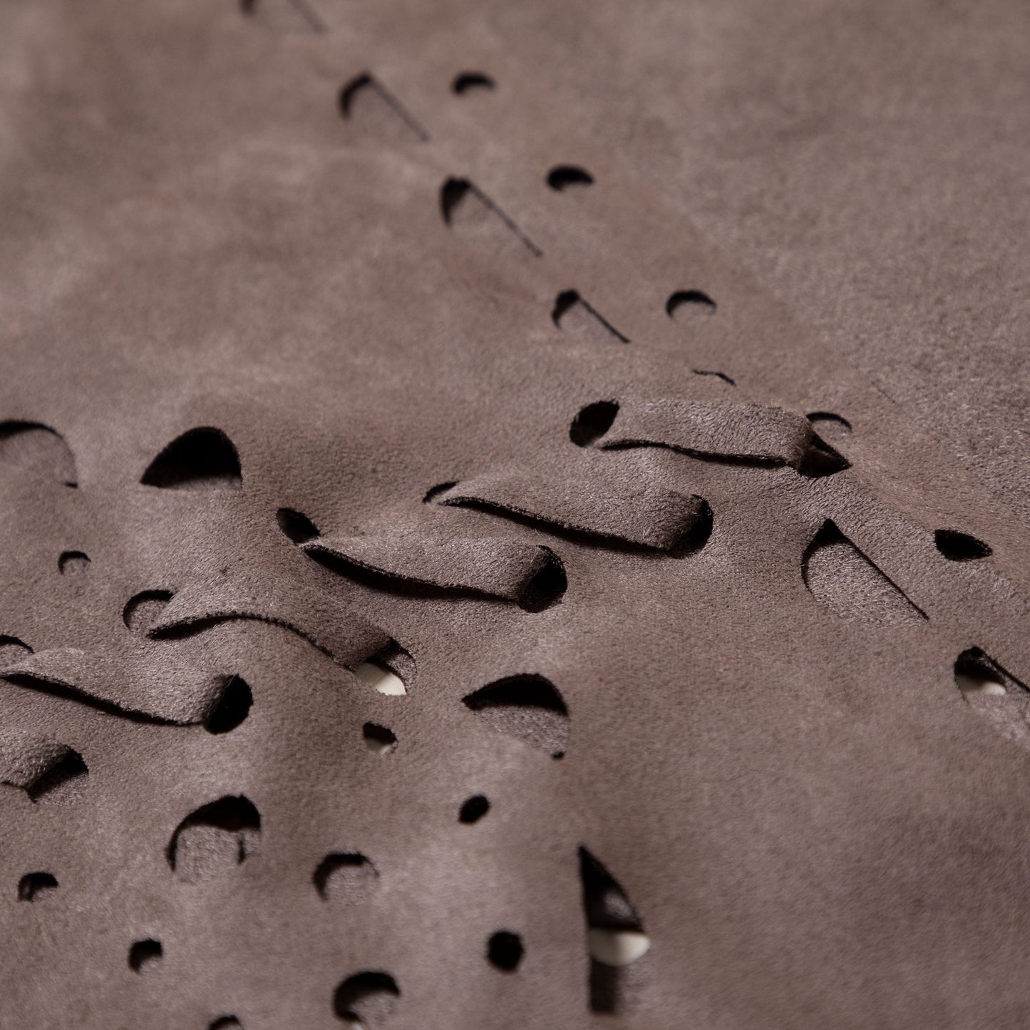 Oversized Vegan Leather Wrap with Fringe