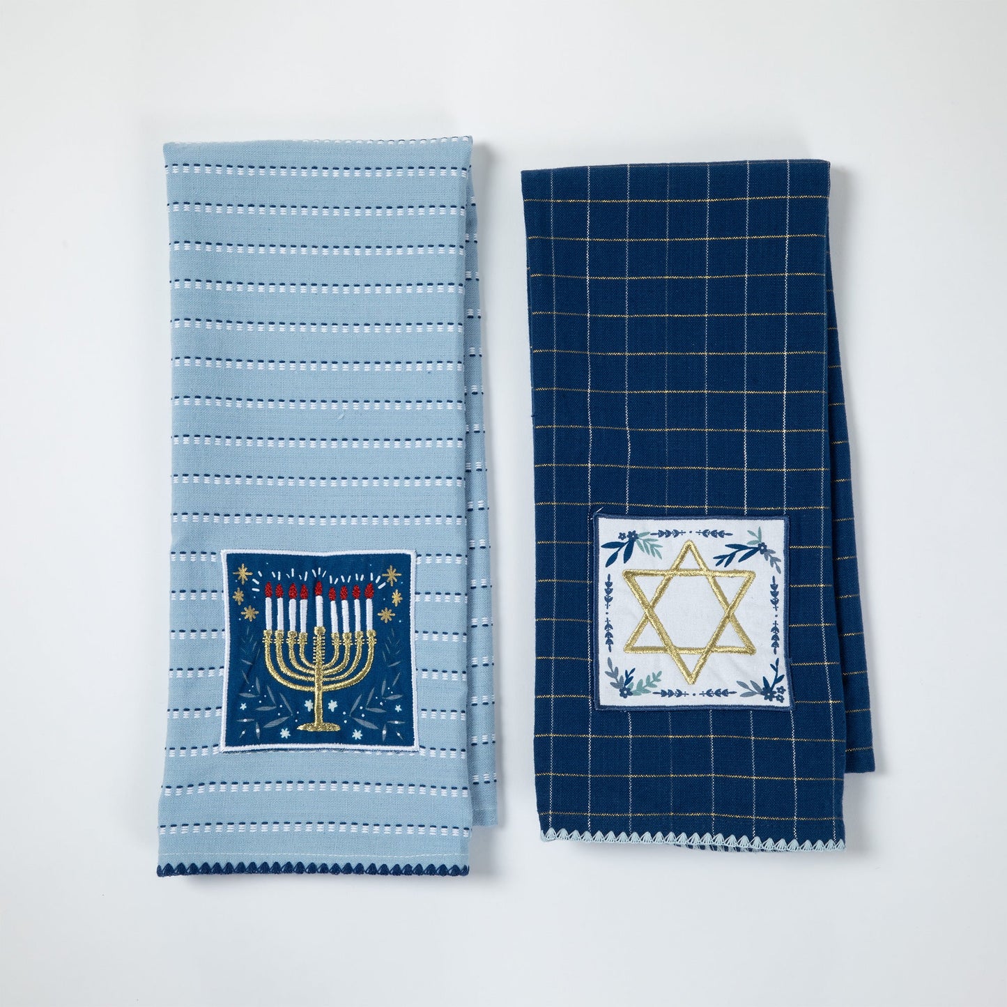 Celebrate Hanukkah Embellished Dish Towel