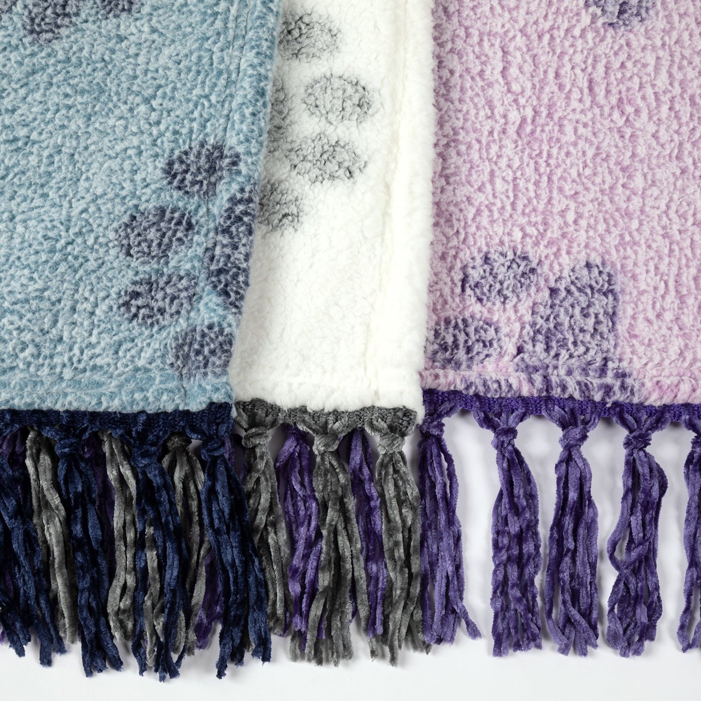 Super Cozy™ Prints of Paws Sherpa Throw Blanket