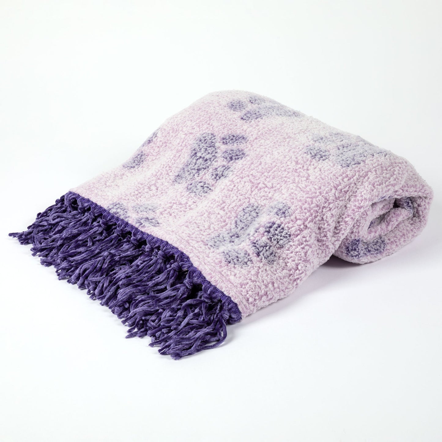 Super Cozy™ Prints of Paws Sherpa Throw Blanket