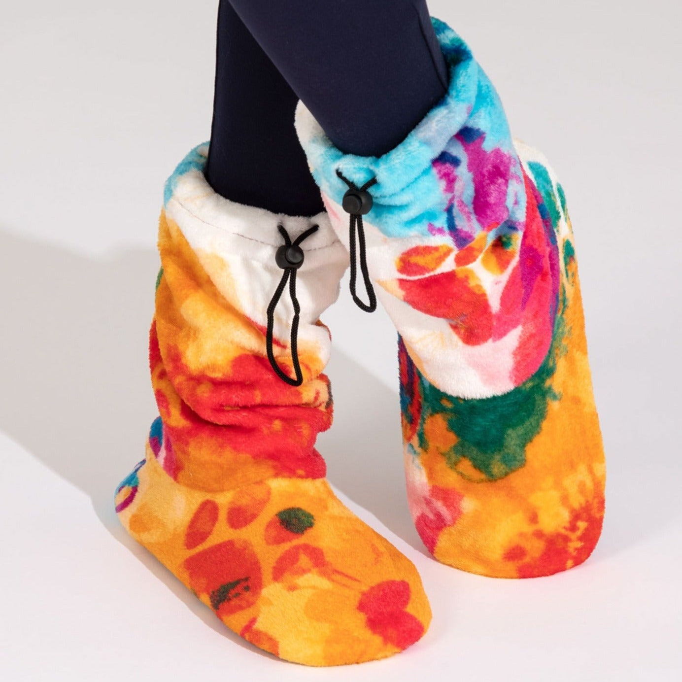 Super Cozy™ Deluxe Paw Non-Slip Toggle Slipper Booties