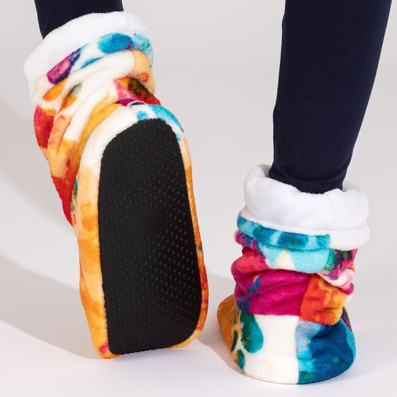 Super Cozy™ Deluxe Paw Non-Slip Toggle Slipper Booties