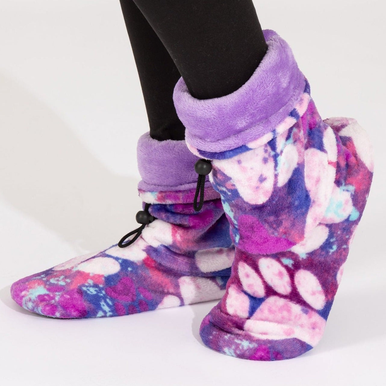 Super Cozy™ Deluxe Paw Non-Slip Toggle Slipper Booties