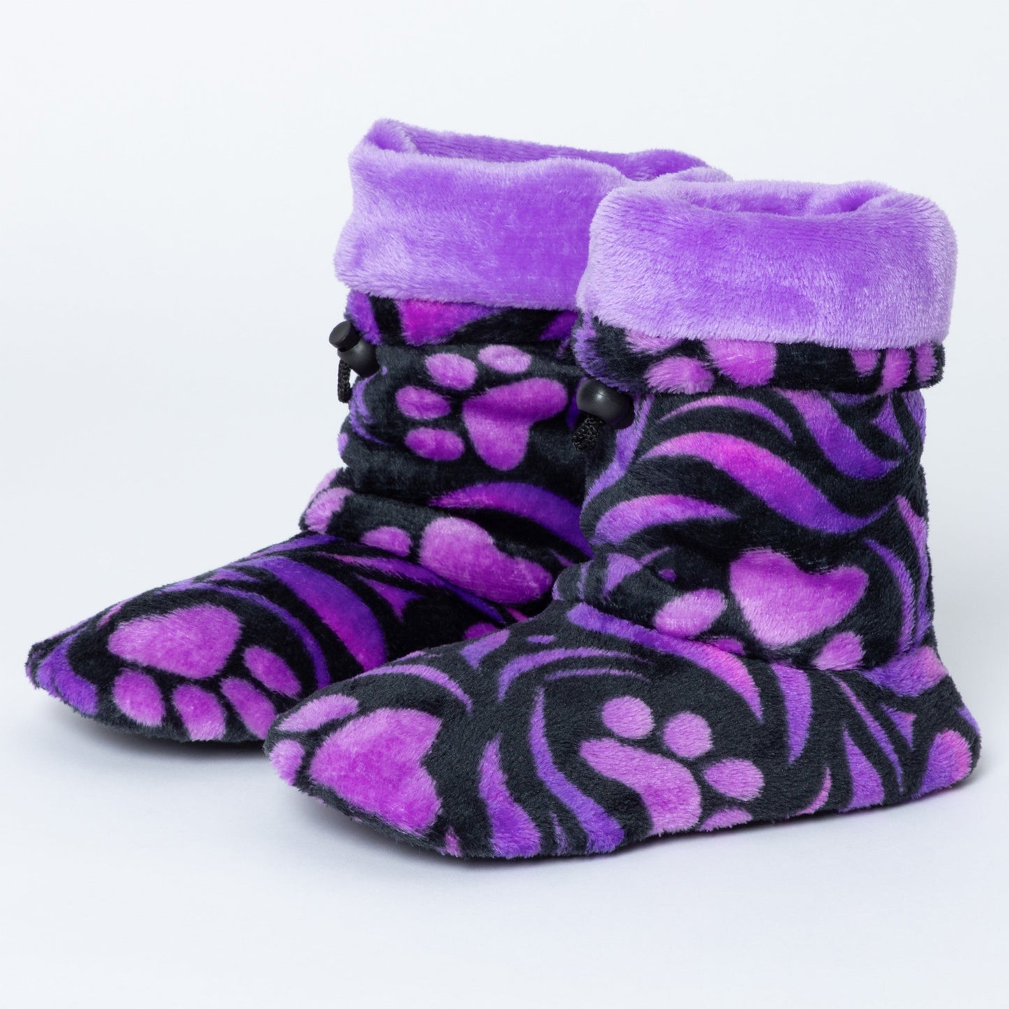 Super Cozy™ Deluxe Paw Non-Slip Toggle Slipper Booties