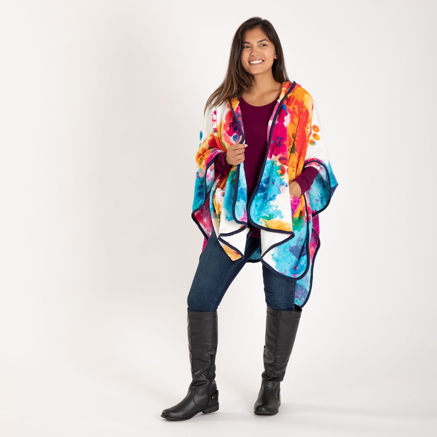 Super Cozy™ Paws Fleece Hoodie Cape