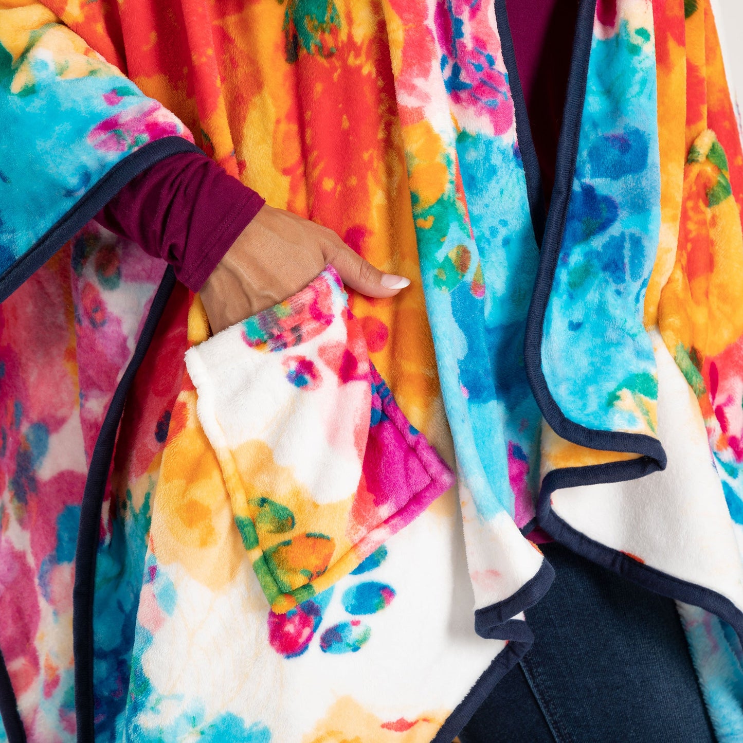 Super Cozy™ Paws Fleece Hoodie Cape