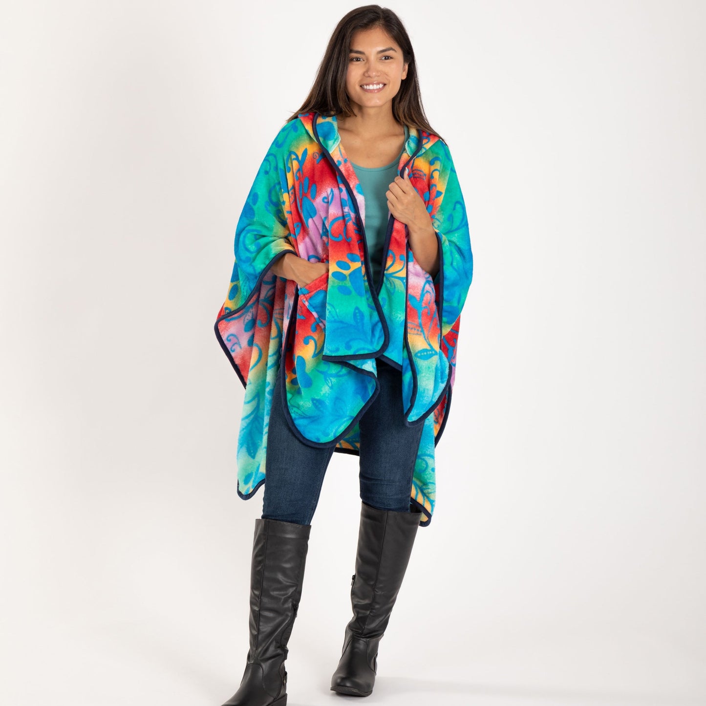 Super Cozy™ Paws Fleece Hoodie Cape