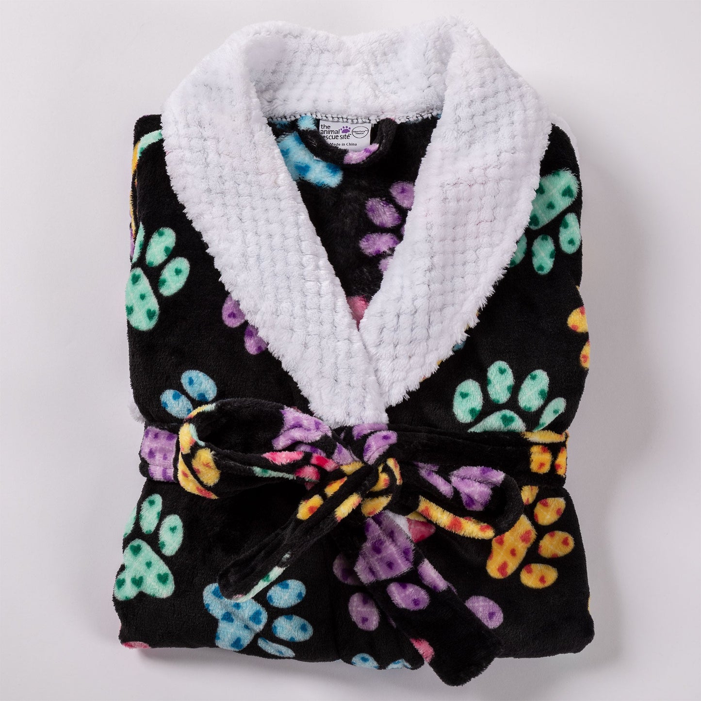 Super Cozy™ Argyle Paws Bathrobe