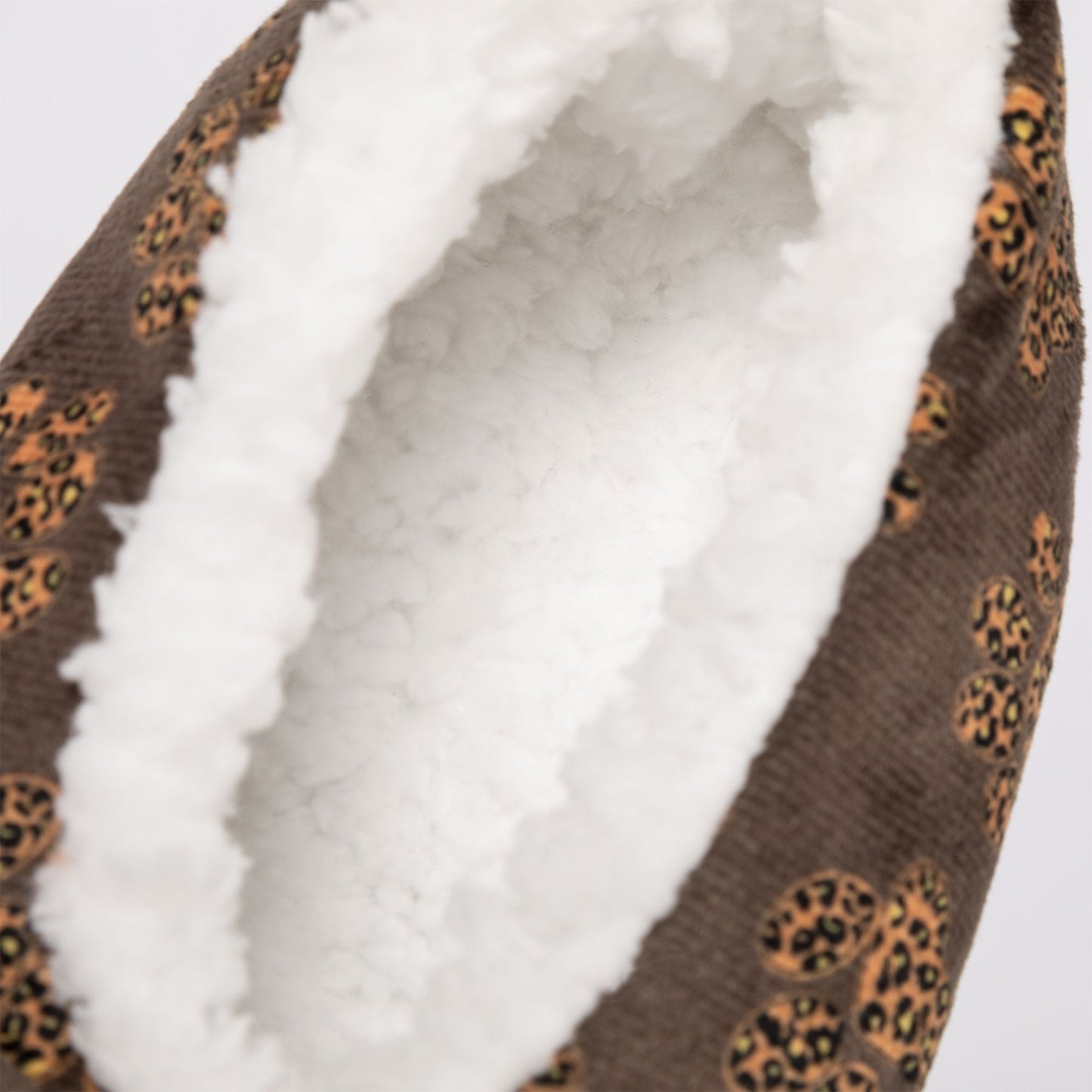 Super Cozy™ Leopard Paw Slippers With Large Bow