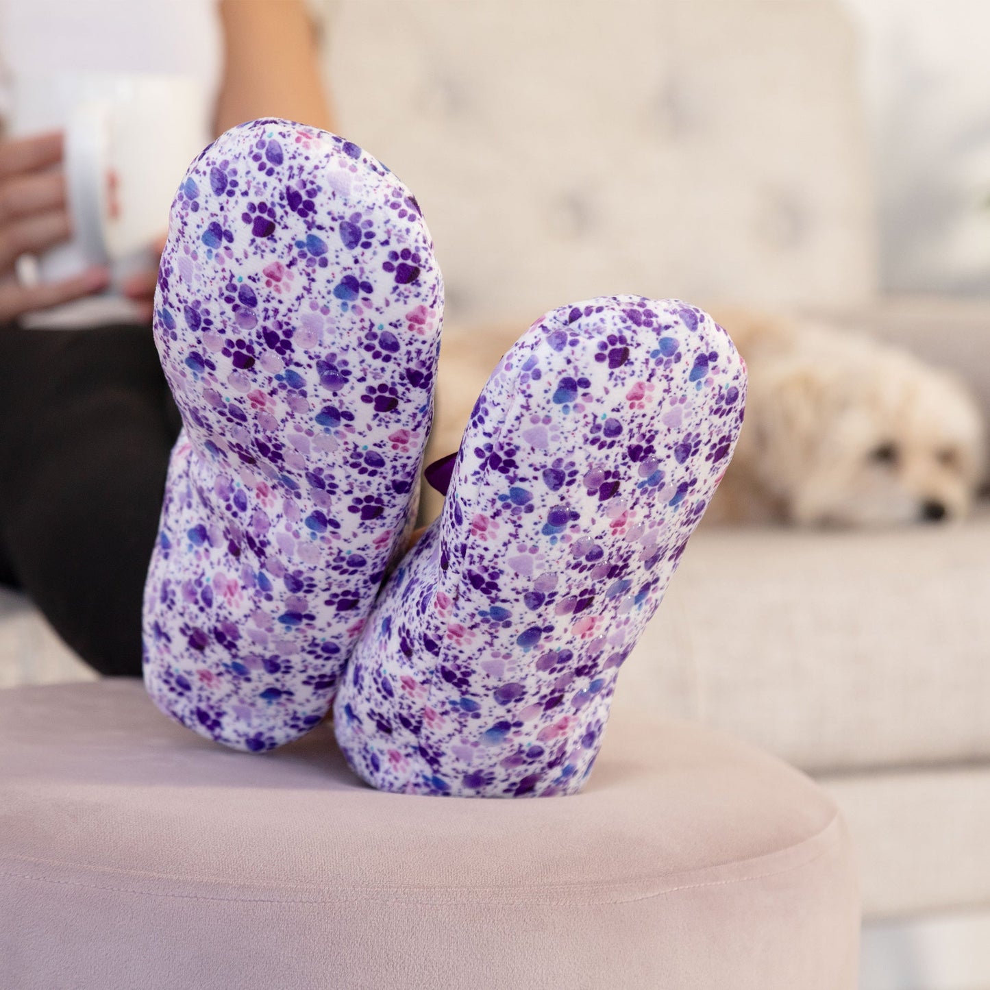 Super Cozy™ Pawsitively Adorable Paw Slippers