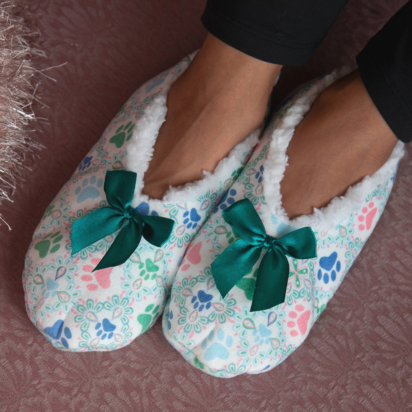 Super Cozy™ Pawsitively Adorable Paw Slippers