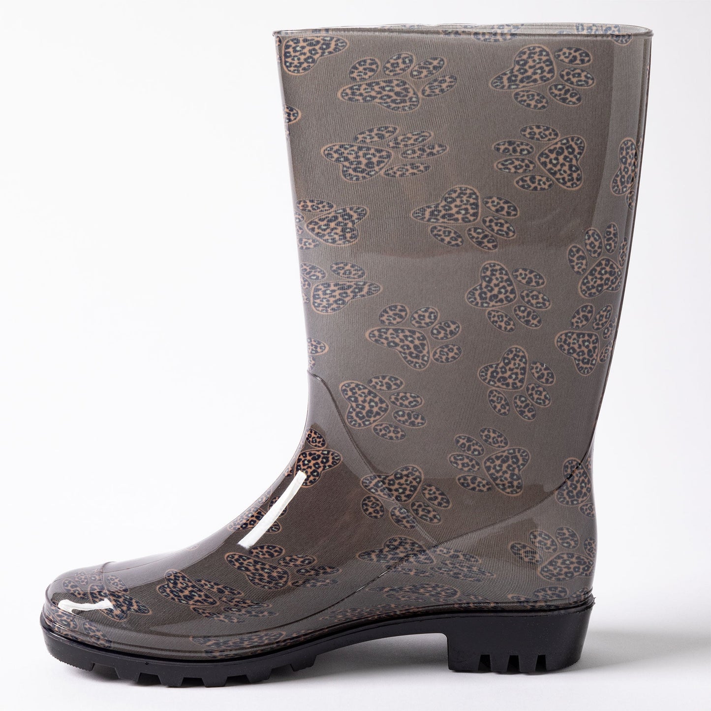 Ultralite™ Leopard Paw Print Rain Boots