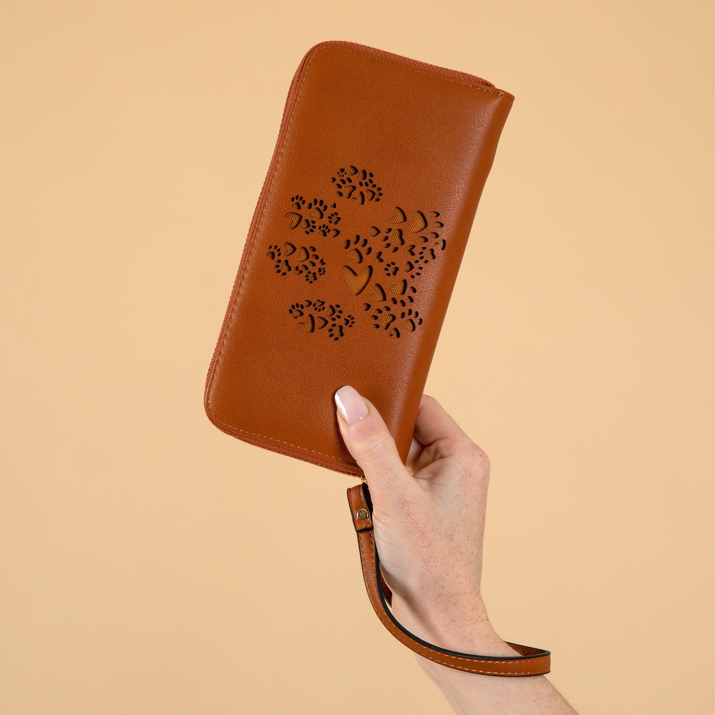 Pawfect Heart Cut-Out Wallet Wristlet