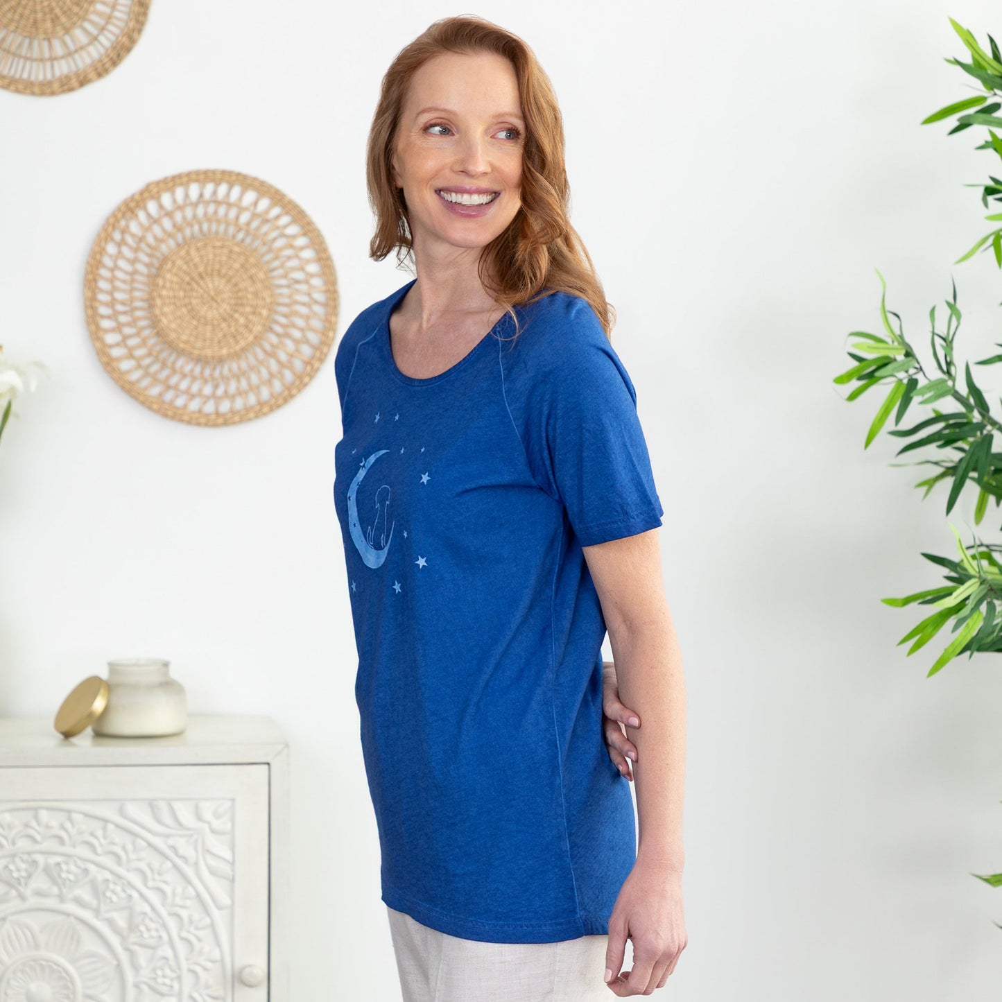 Pet & Moon Acid Wash Tee