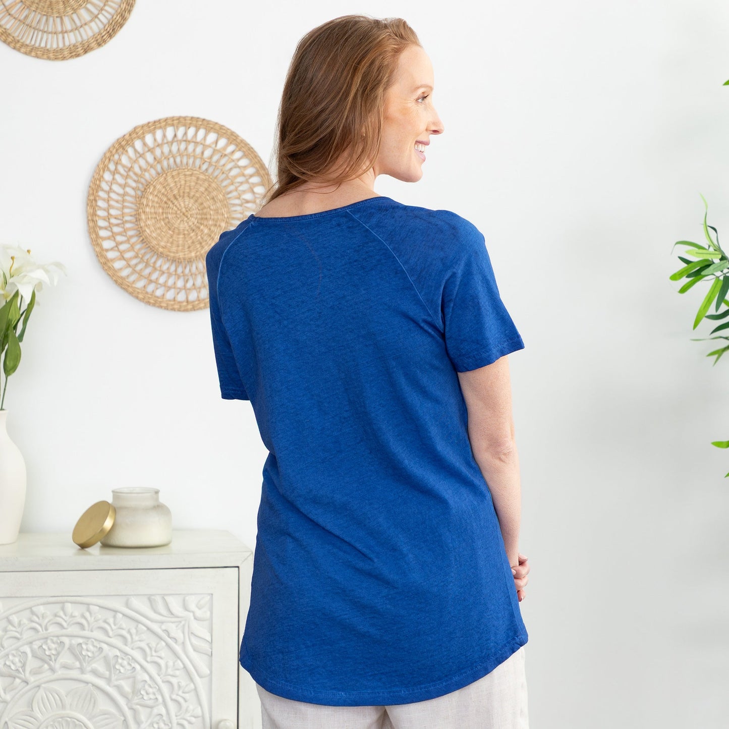 Pet & Moon Acid Wash Tee