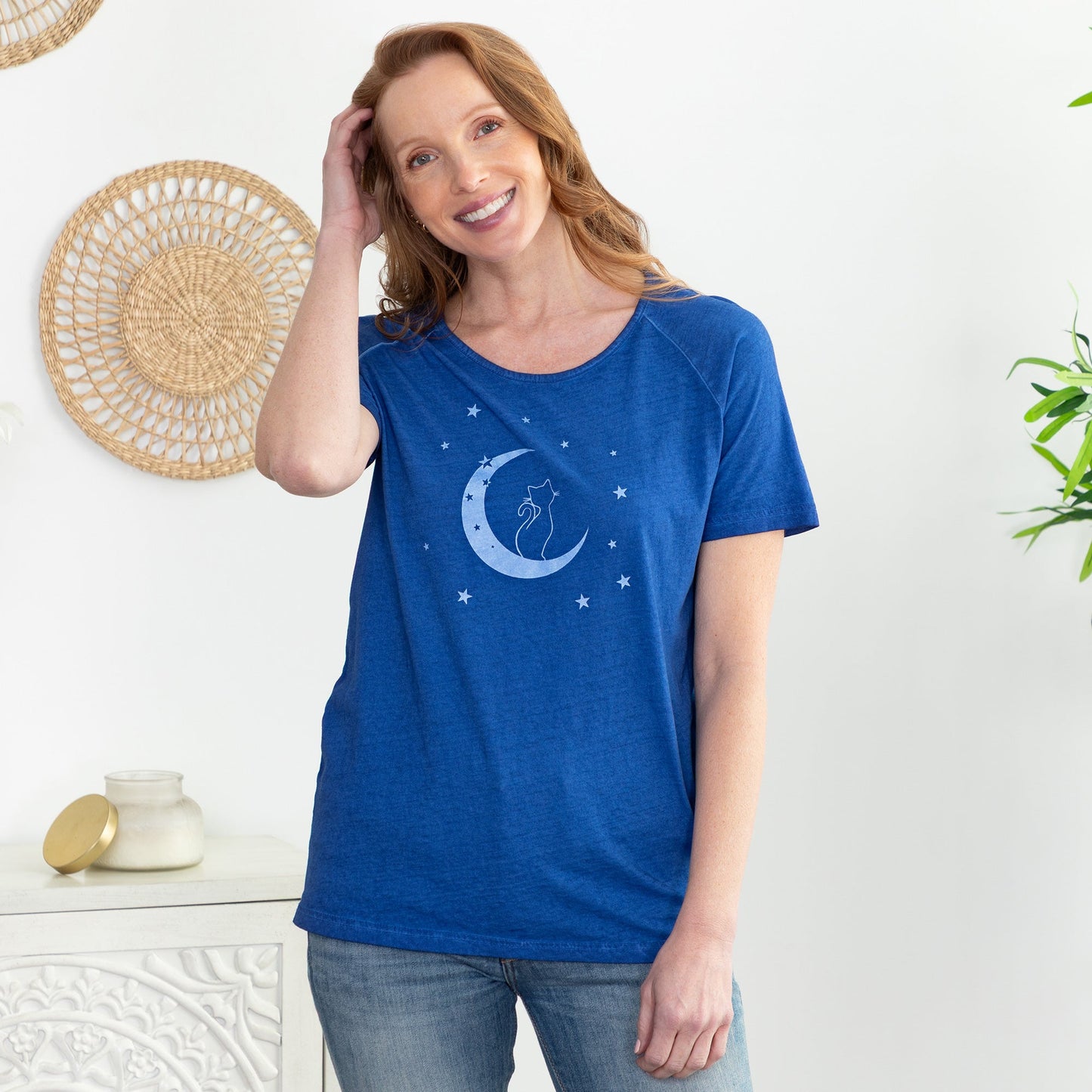 Pet & Moon Acid Wash Tee