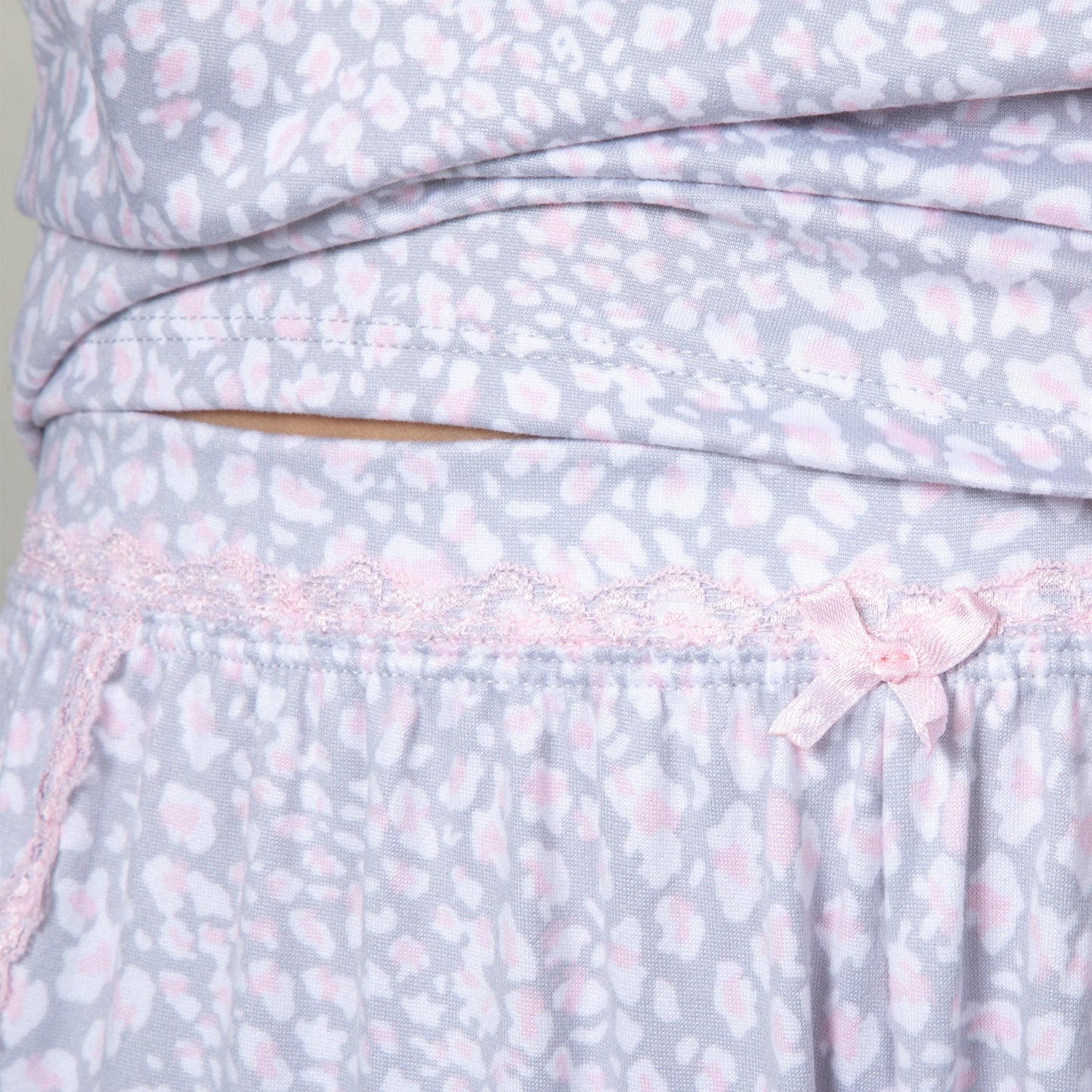 Cheetah Print Capri Pajama Set