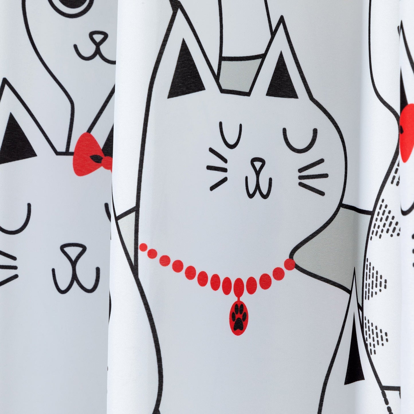 Pawsitively Pretty Shower Curtain with 12 Hooks