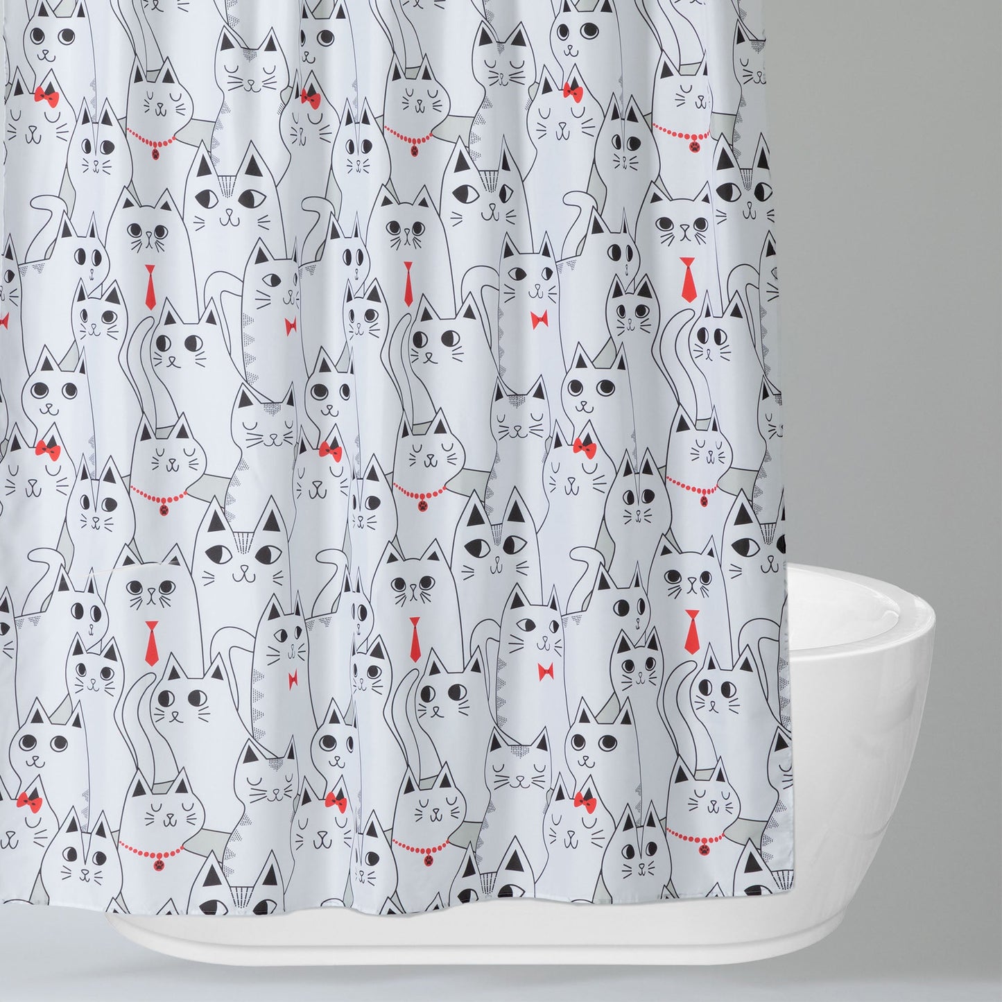 Pawsitively Pretty Shower Curtain with 12 Hooks