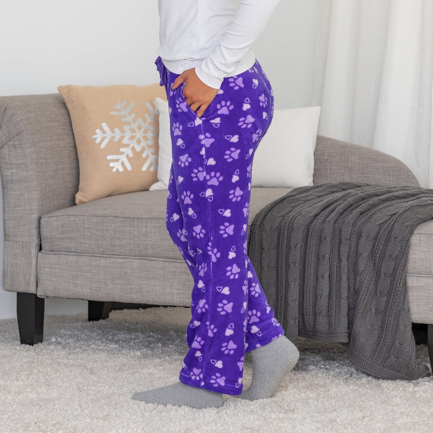 Super Cozy™ Paw Print Lounge Pants