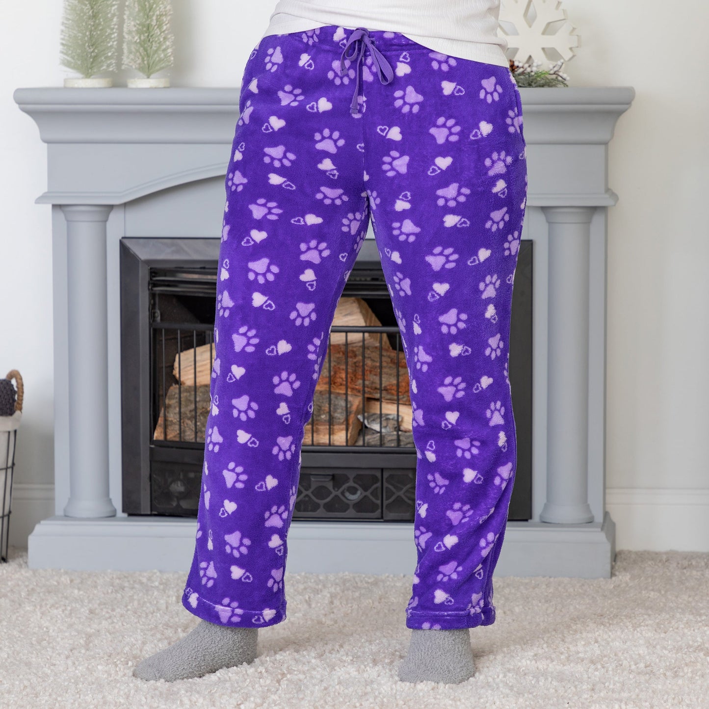 Super Cozy™ Paw Print Lounge Pants