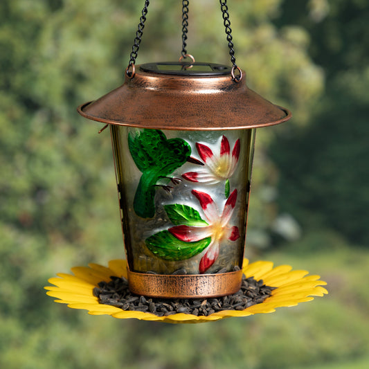 Hummingbird Solar Hanging Bird Feeder