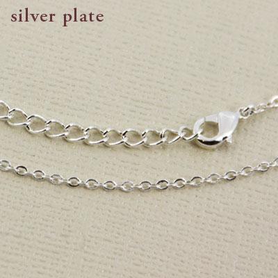 Component - Flat Cable Silver Plate 16 Inch Silver-Plate Chain w/2 Inch Extender Chain