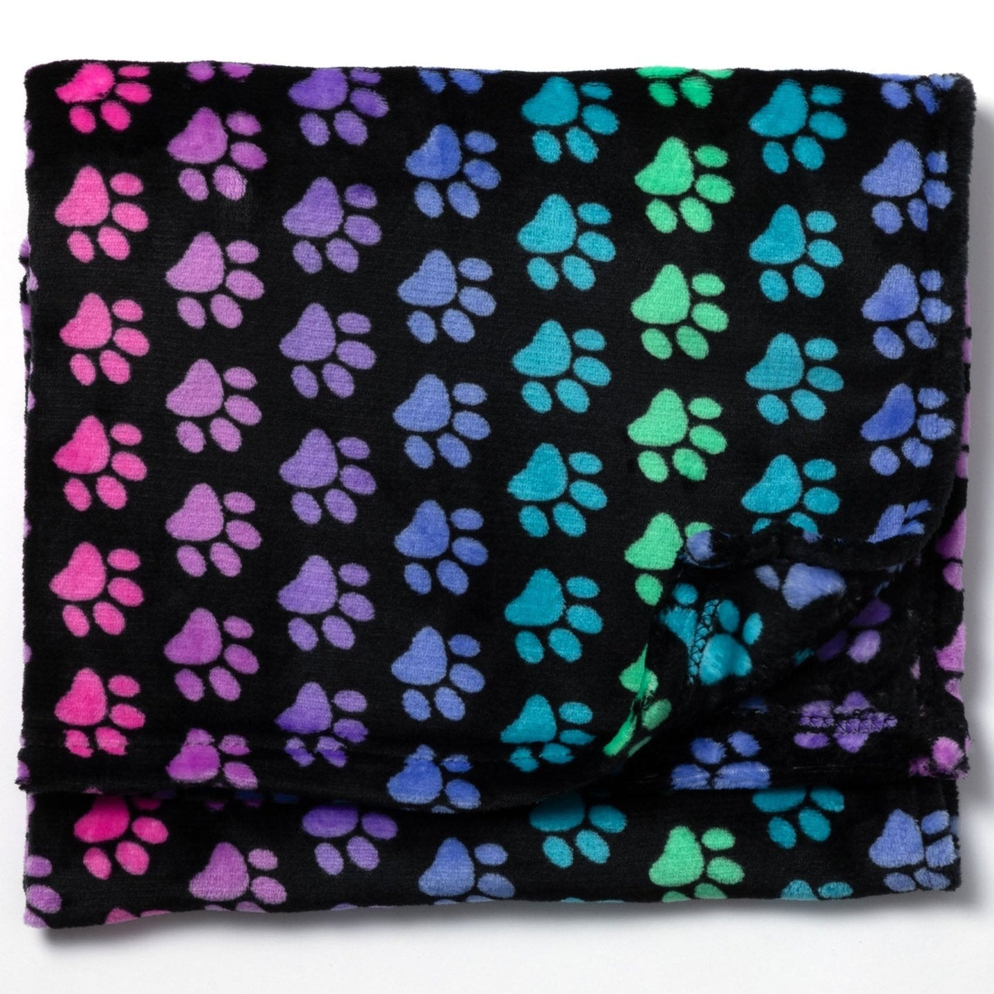 Super Cozy™ Fleece Paw Print Throw Blanket