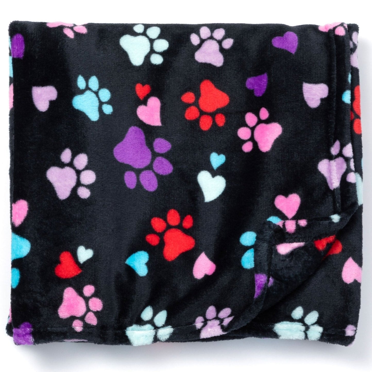 Super Cozy™ Fleece Paw Print Throw Blanket
