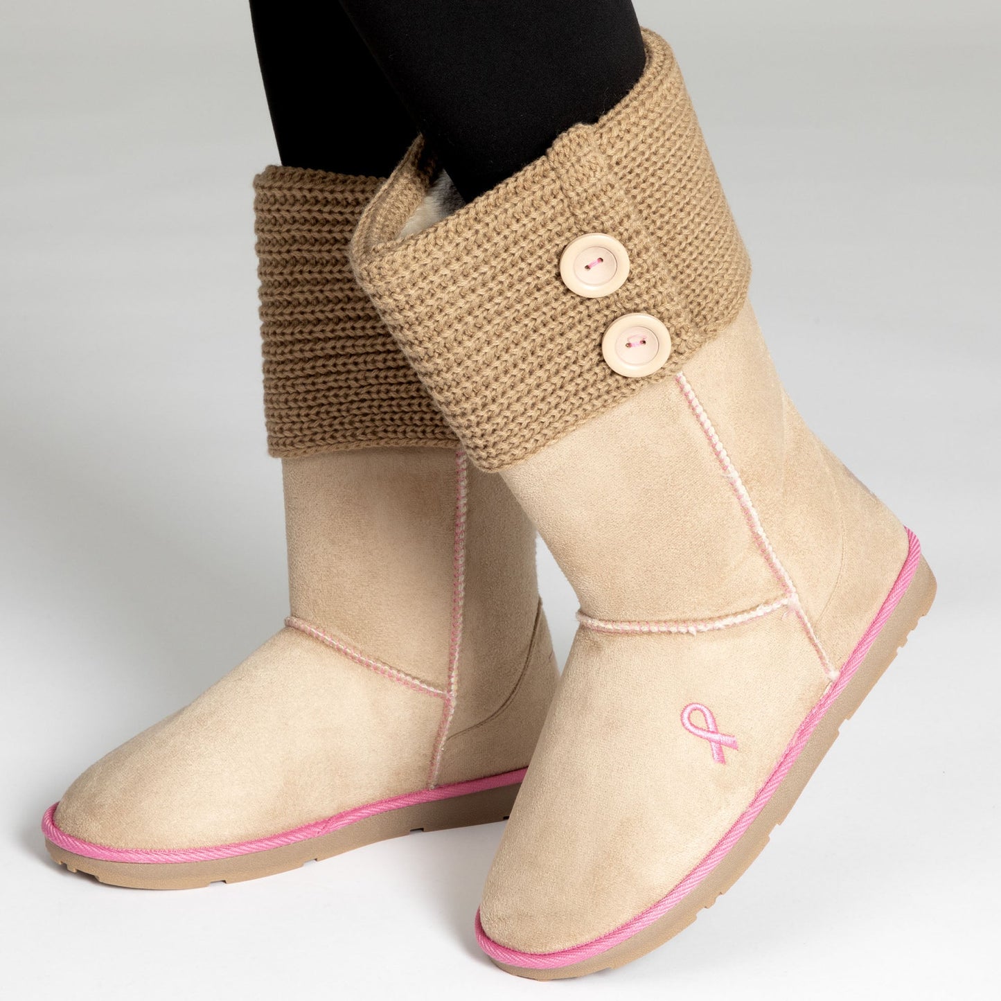 Path To Pink™ Ribbon Sweater Boots