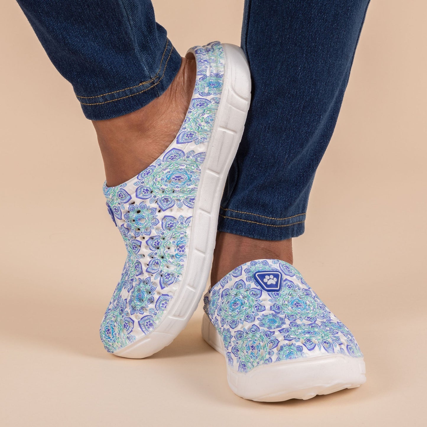 Rainbow Paw Slip-On Clogs