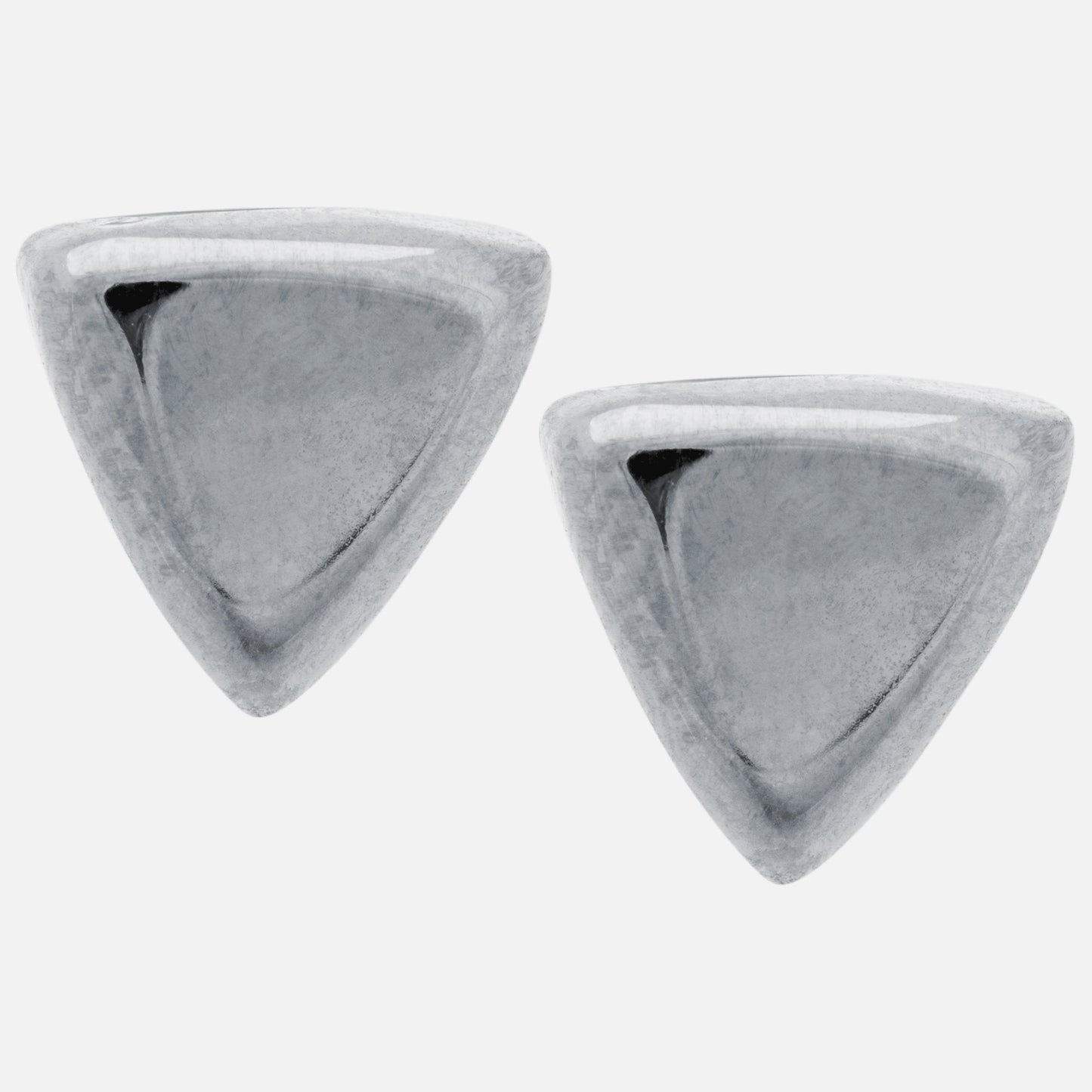 Sterling Silver Triangle Earrings