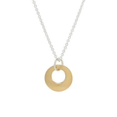 Circle Gold-Plated Necklace