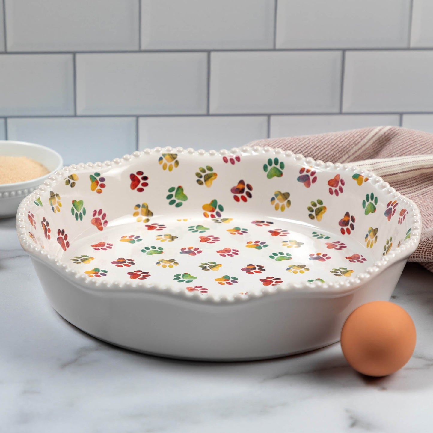 Made With Love Ceramic Pie Plate