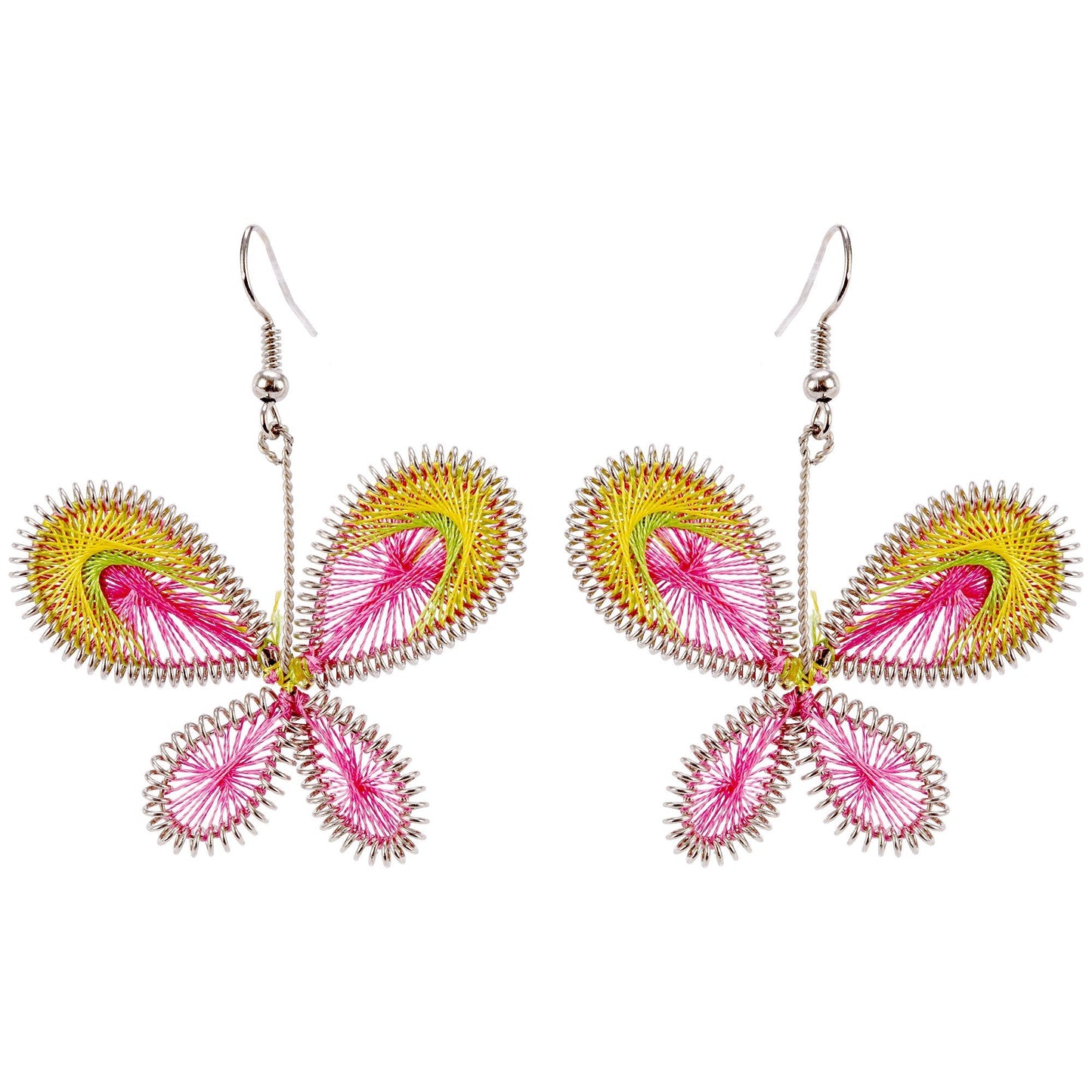 Art Of Thread Butterfly Earrings