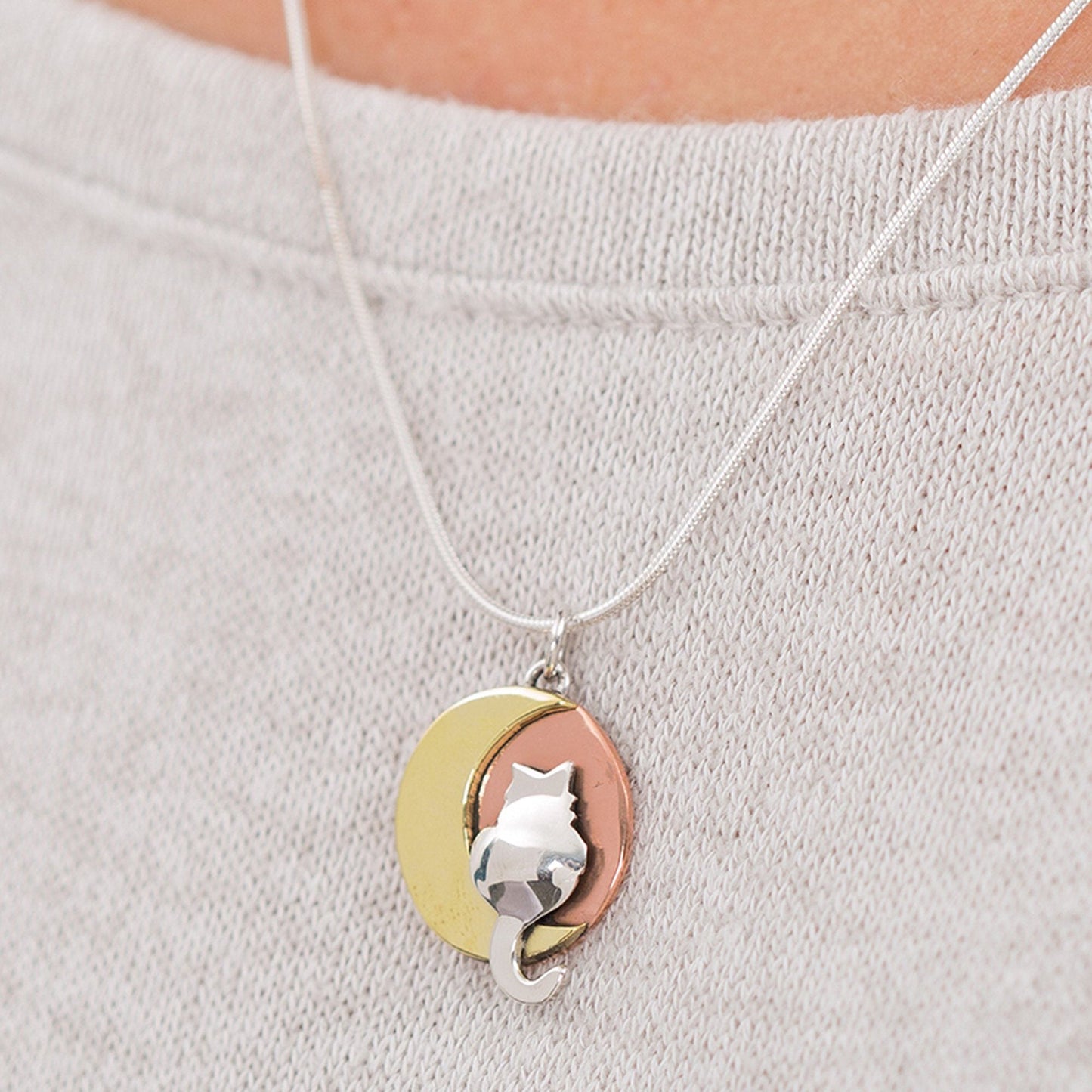 Moonlight Cat Necklace