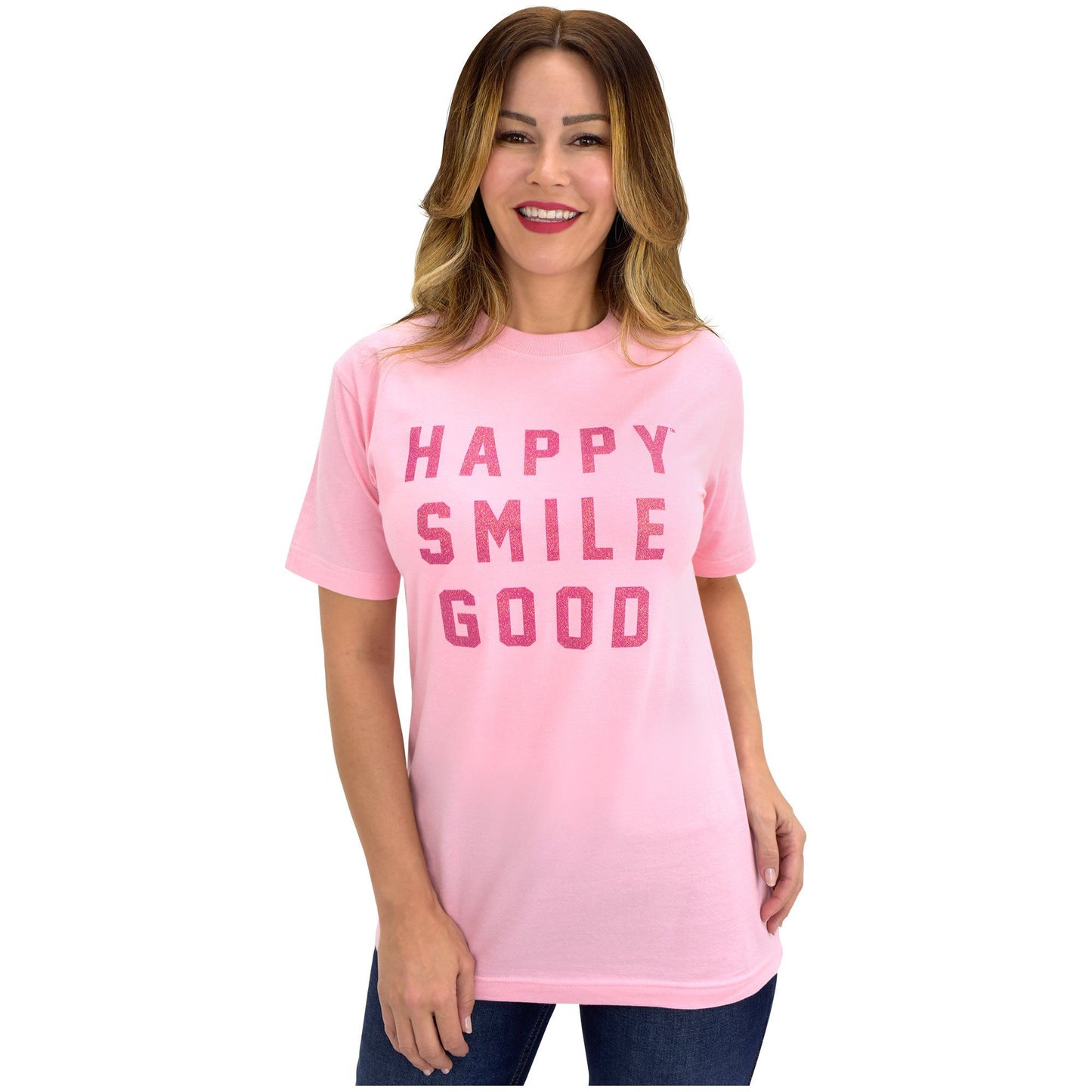 Pink Ribbon Happy Smile Good™ Adult T-Shirt