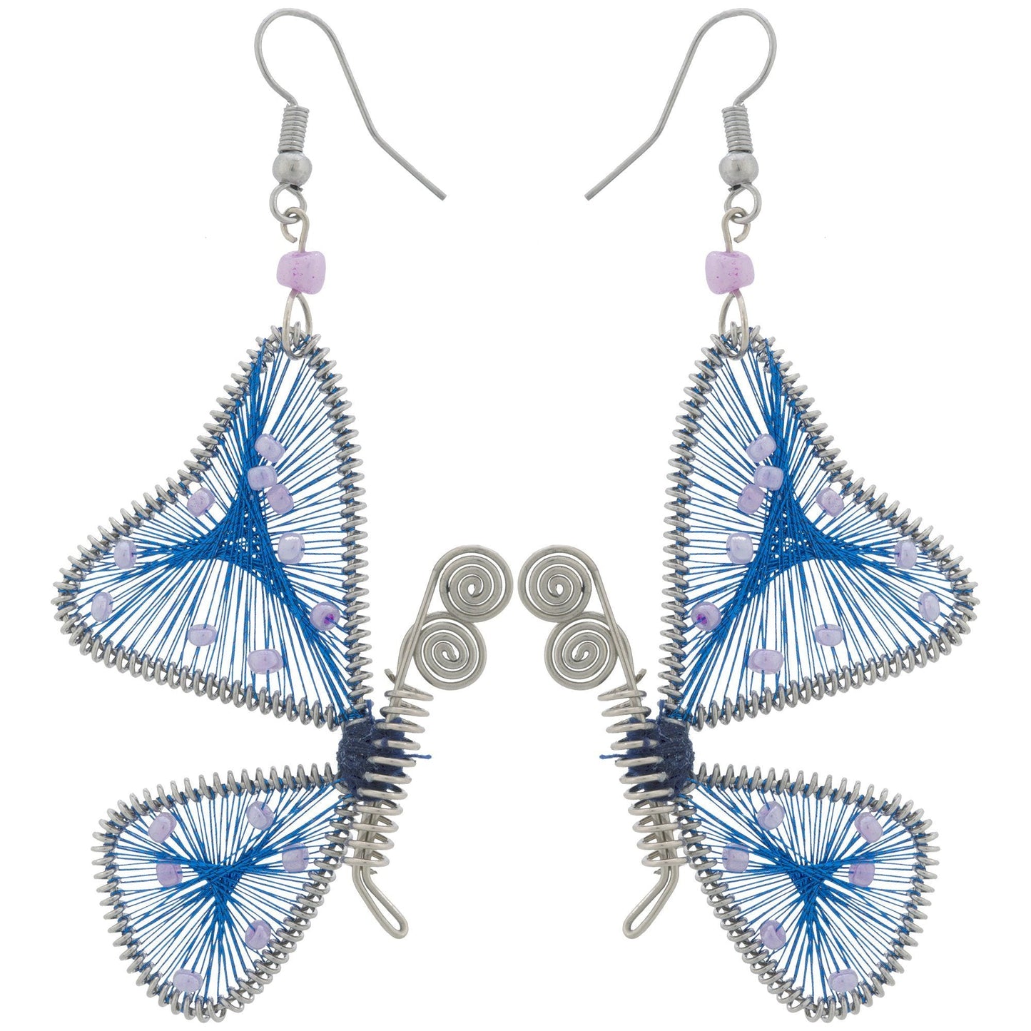 Threaded Butterfly Earrings
