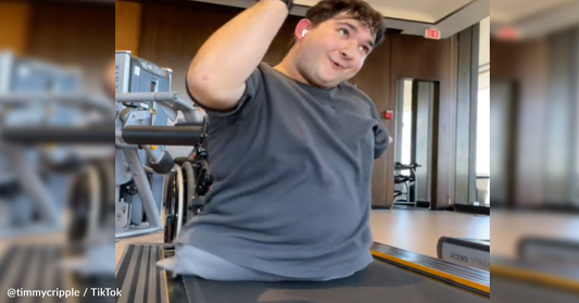 Man Born With No Legs And One Arm Shares How He Uses The Treadmill To Stay Healthy