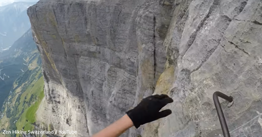 Amateur Hiker Solo Climbs Switzerland's Longest Via Ferrata